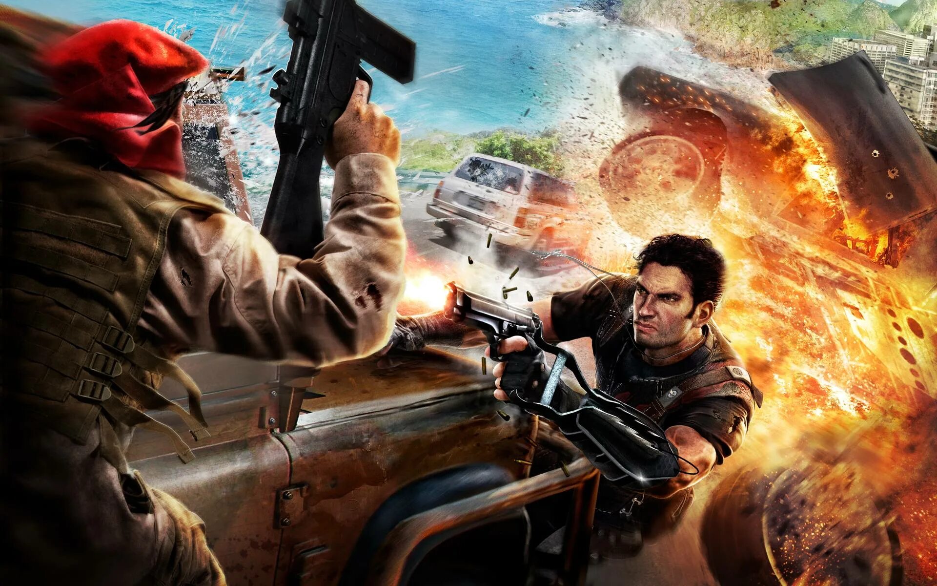 Игра just cause 2. Just cause 2 арт. Рико Родригес just cause 2 арт. Just cause 2006. Just coast