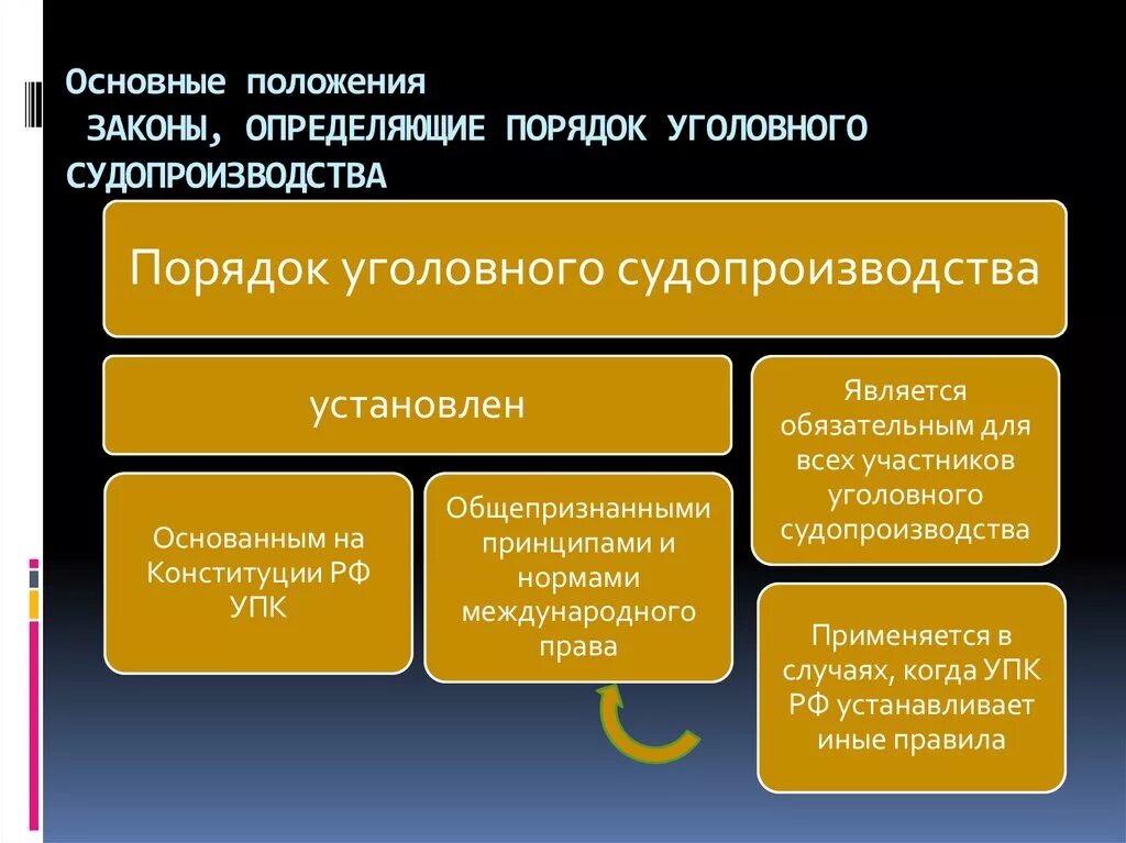 Процессуальные принципы в рф. Порядок уголовного судопроизводства. Обязательные и факультативные стадии уголовного процесса. Основные этапы уголовного процесса. Законы определяющие порядок уголовного судопроизводства.