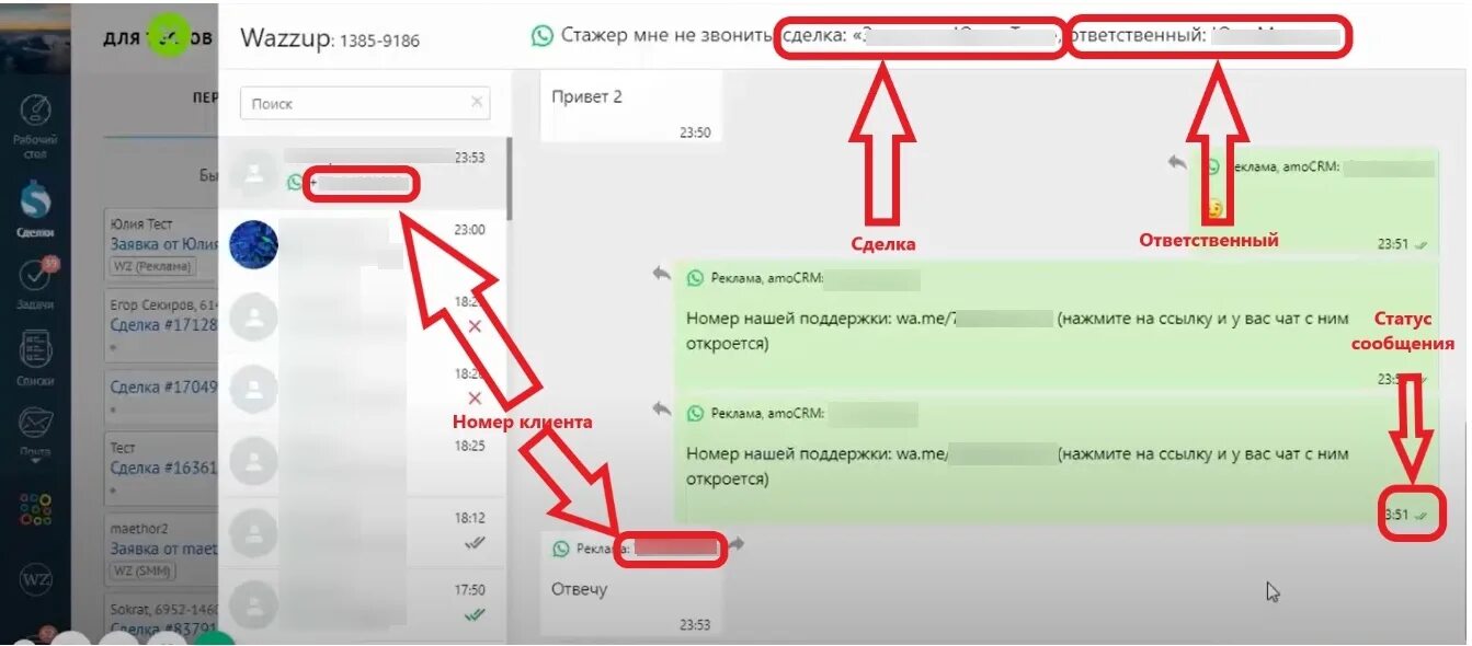 Интеграция ватсап и амо. Интеграция ватсап и амо