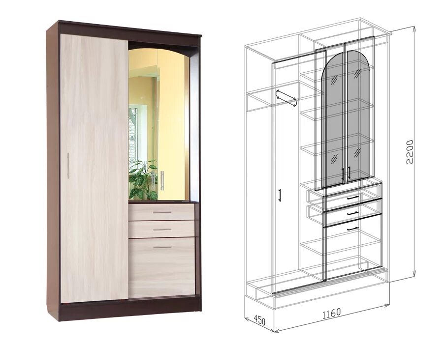 2 (1200*520*2000). прихожая купе боровичи. прихожая купе 2. двери купе в мини прихожую. шкаф купе двухдверный с зеркалами в прихожую с вешалкой.