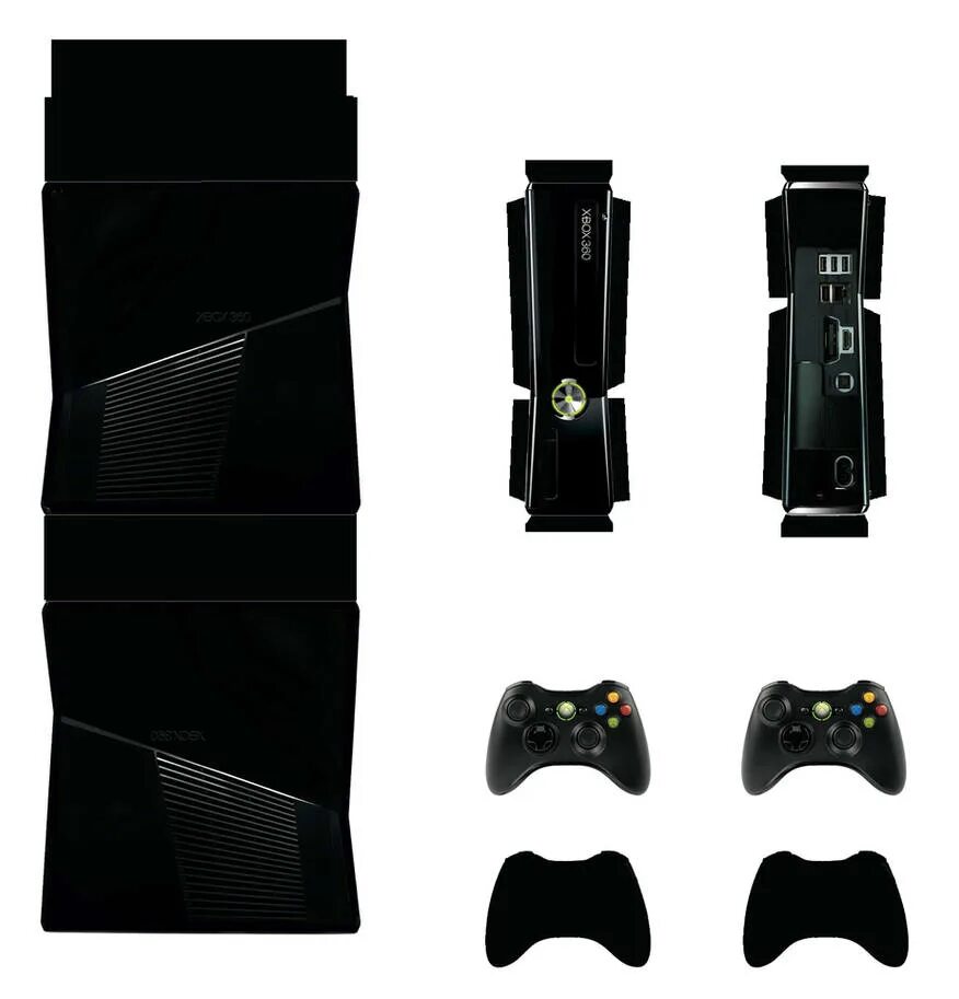 Как сделать икс бокс 360. Xbox 360 slim. xbox 360 slim из бумаги. xbox 360 papercraft. xbox 360 черный.