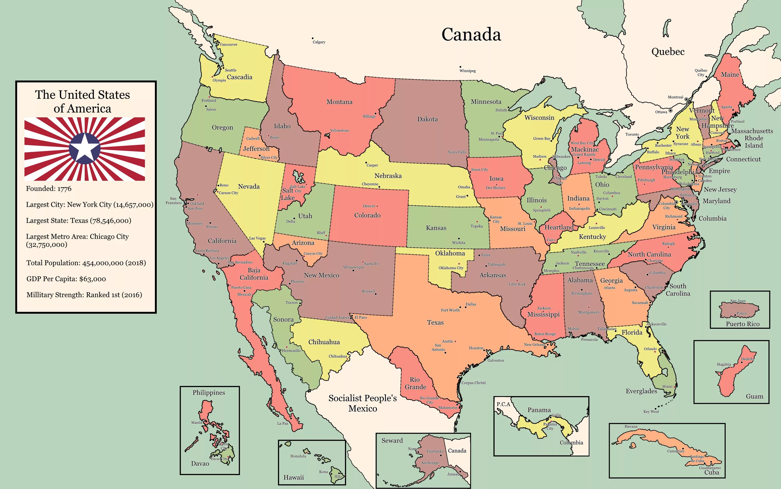 Альтернативная карта США. Альтернативная карта СГА. Альтернативные штаты Америки. Альтернативная история США карта.