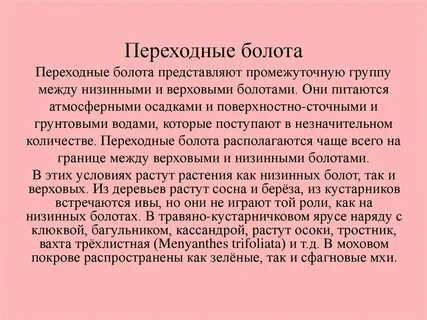 Растения низинных болот