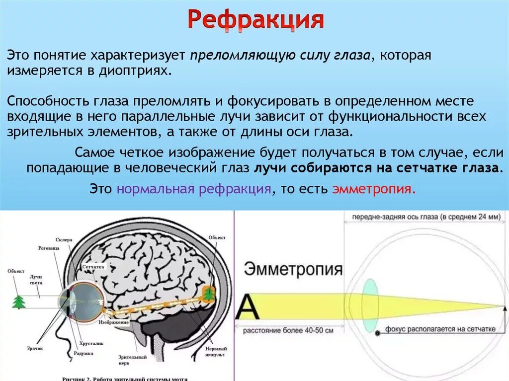 Преломляющие среды глаза. Рефракция глаза. преломляющая способность глаза. рефракция это в офтальмологии. рефракция глаза физиология.