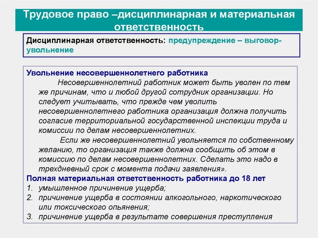 Трудовой кодекс устанавливает какую ответственность. Понятие дисциплинарной и материальной ответственности работника. Дисциплинарная и материальная ответственность. Дисциплинарная и материальная ответственность работника. Материальная ответственность и дисциплинарная ответственность.