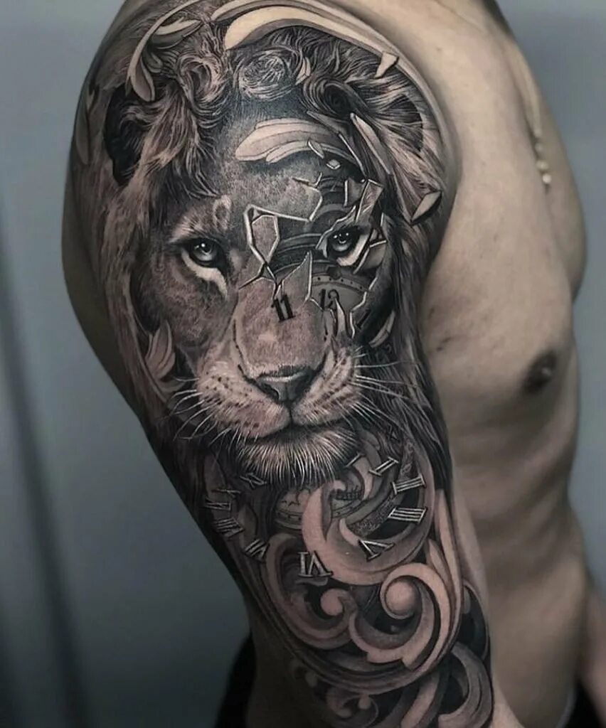 Тату льва на плече мужские. Тату лев. Тату на левое плечо. Тату лев на плече для мужчин. Тату льва на плече мужские.