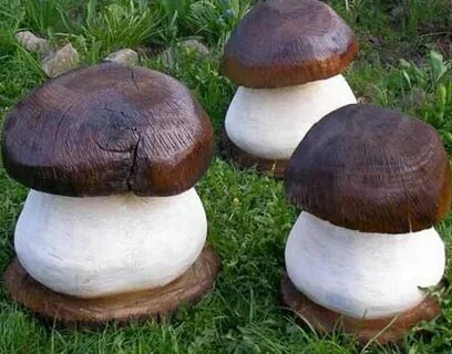 Грибочки для сада своими руками