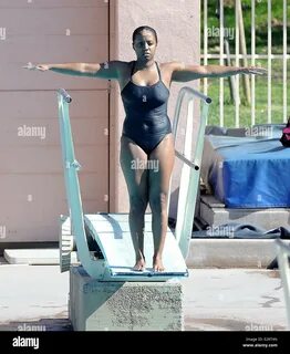 Celebrities practice their dives for the upcoming ABC show 'Splash&apo...
