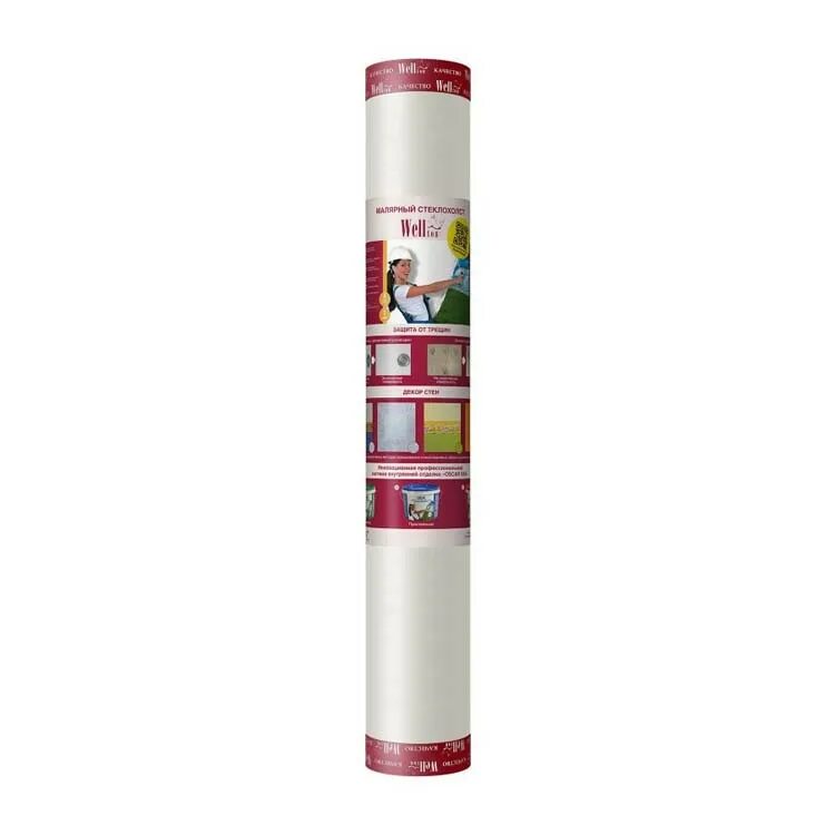 Стеклохолст что это. Малярный стеклохолст wellton w40. стеклохолст wellton-эконом w40. стеклохолст wellton эконом w40 паутинка (1х50 м) плотность 40 г/кв.м. wellton эконом 40г/м2 1х50м.