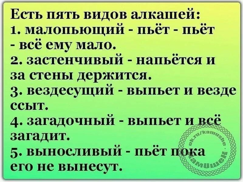 Всю ночь держался. Есть пять видов алкашей. Виды алкоголиков анекдот.