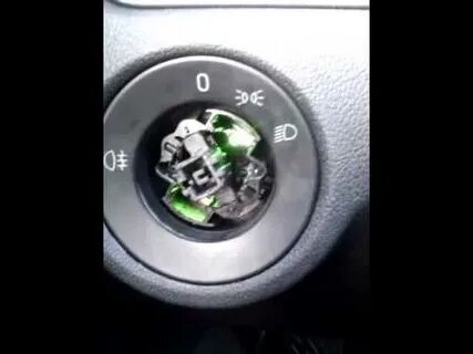 Шкода как включить противотуманки