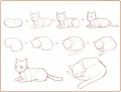 Как нарисовать кота дома