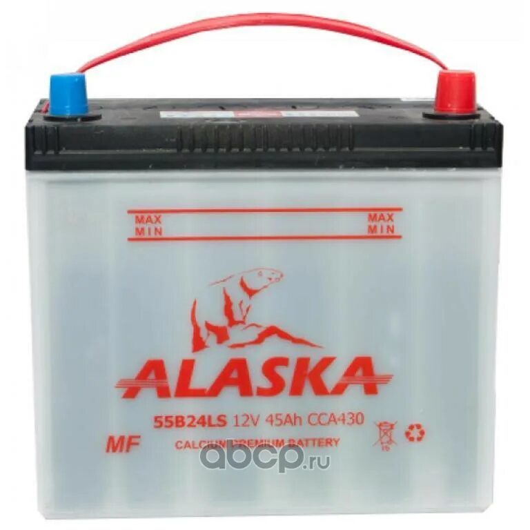 Alaska MF 45 L 55b24 Calcium +. АКБ-45 55b24l. Аляска АКБ 55амп. АКБ SPEEDMATE MF 55b24l 45а/ч cca 430 (238*129*225).