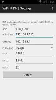 Wifi setting