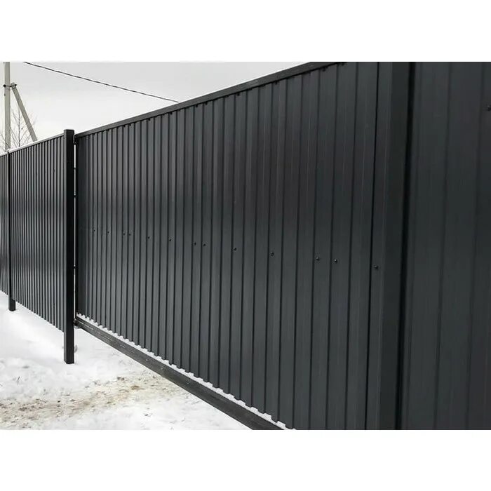Source Outdoor customized size black metal aluminum slat fence panels for garden