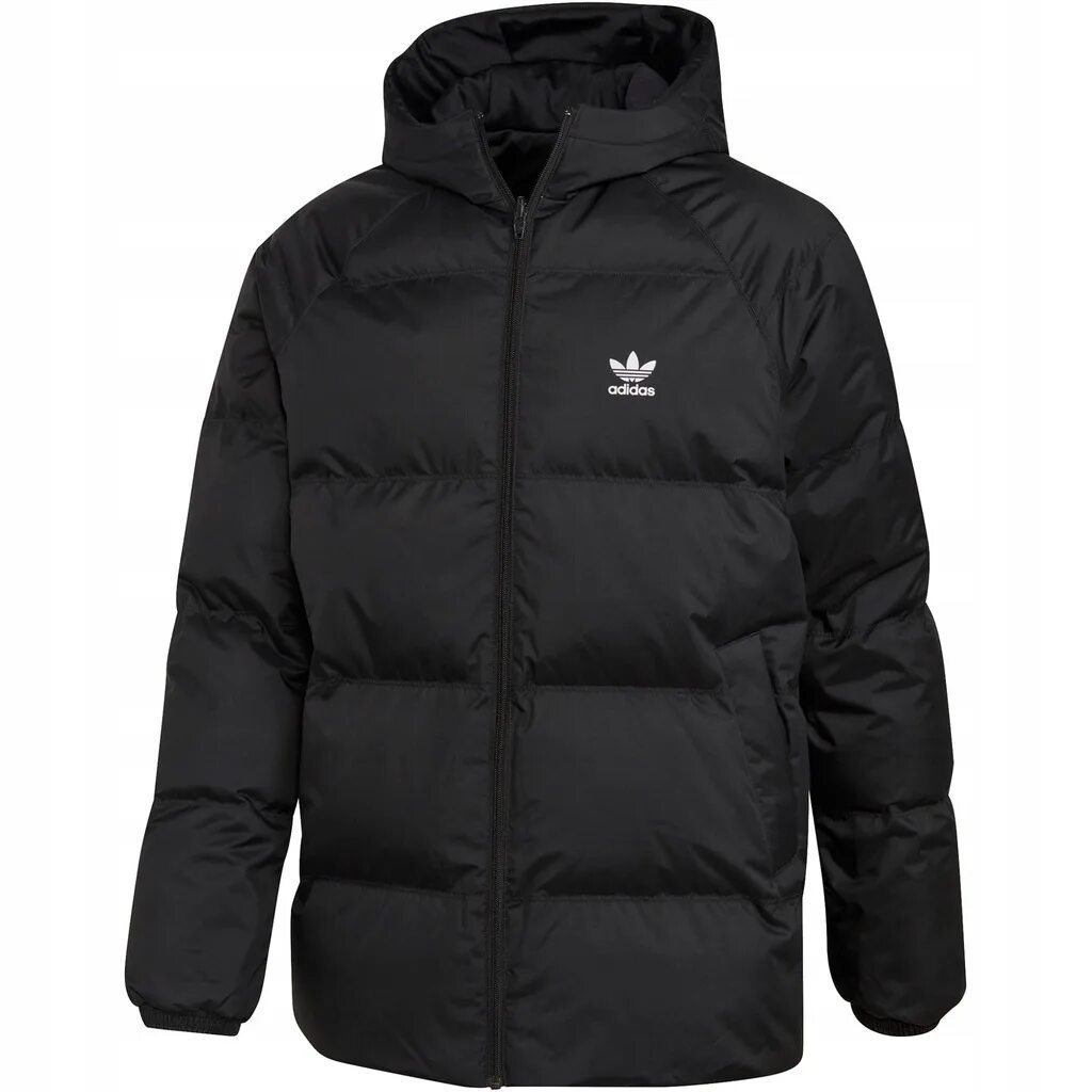 Черная куртка адидас. Adidas Originals Jacket SST Reversible. Adidas Originals пуховик SST down Jacket. Куртка down Jacket adidas Originals. Утепленная куртка адидас SST.