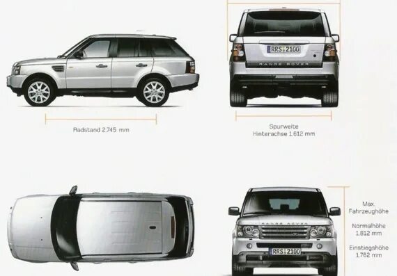 Размер рендж ровер спорт. Range Rover Sport 2007 габариты. Land Rover range Rover Sport габариты. Range Rover Vogue 2008 чертеж. Range Rover Sport 2021 габариты.