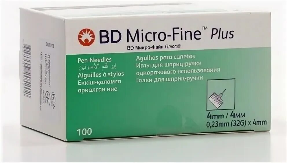 25х5 мм д/шприц-ручки №100. Иглы bd микро-файн плюс д/шприц-ручки 32g 0,23х4мм №100. Иглы bd микро-файн плюс для шприц-ручки однораз 32g (0,23х4мм) №100. 25х5 мм д/шприц-ручки №100. Бектон дикинсон игла микро-файн плюс для шприц-ручки 0,3х8мм (30g) №100.