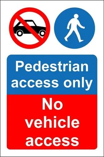 Accessed only. Pedestrian access. access only.