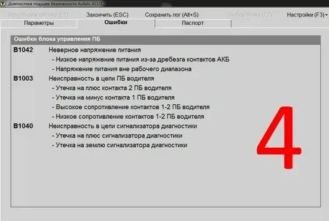 Приора коды ошибок панели