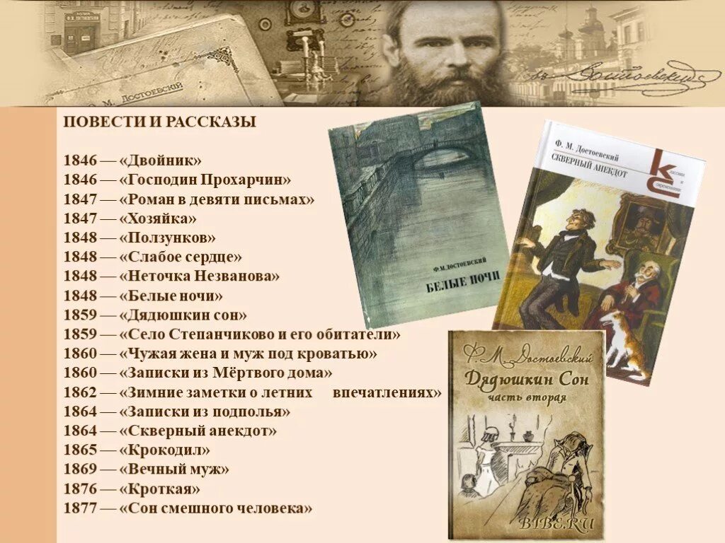 Достоевский в каком классе. Достоевский произведения. достоевский произведения список. достоевский биография презентация. федор михайлович достоевский презентация.