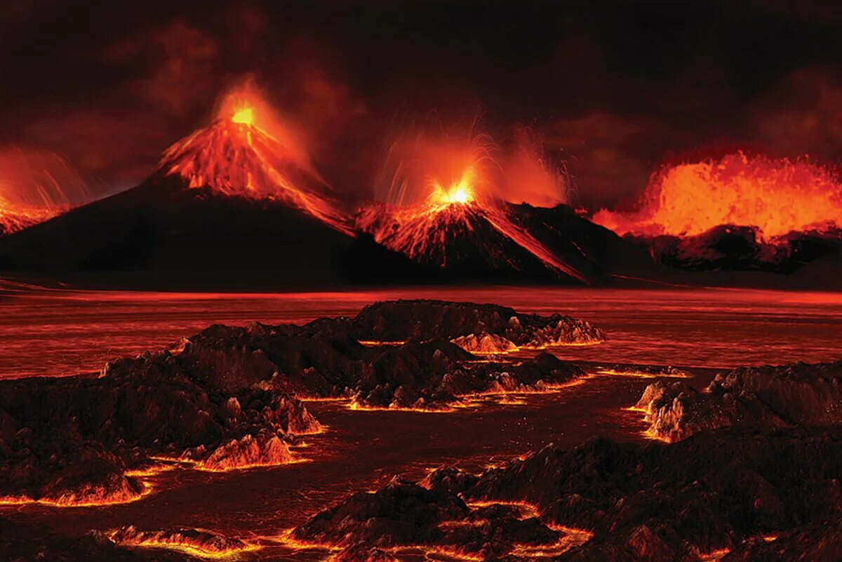 Сколько действующих вулканов было на планете маленького. Плато Путорана супервулкан. Пермское вымирание вулканы. Вулканическая активность Венеры.