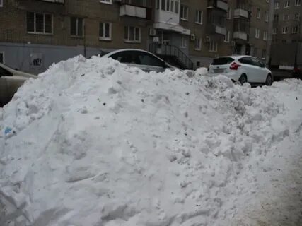 После снег