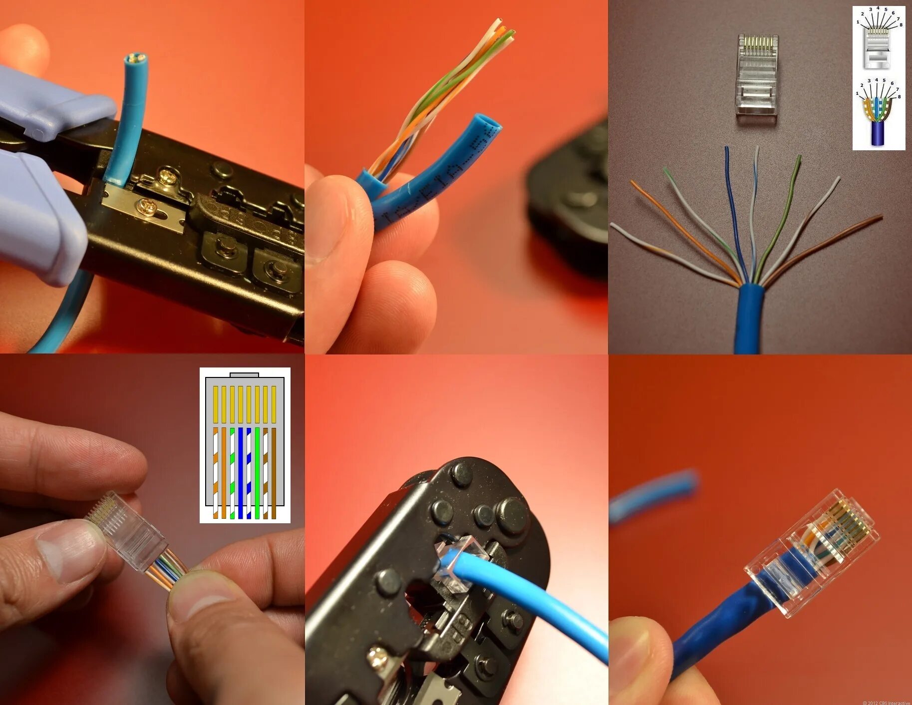 Обжимать ethernet