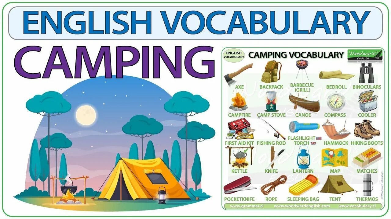 Camping на английском