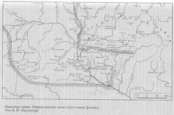 Киевская земля на карте