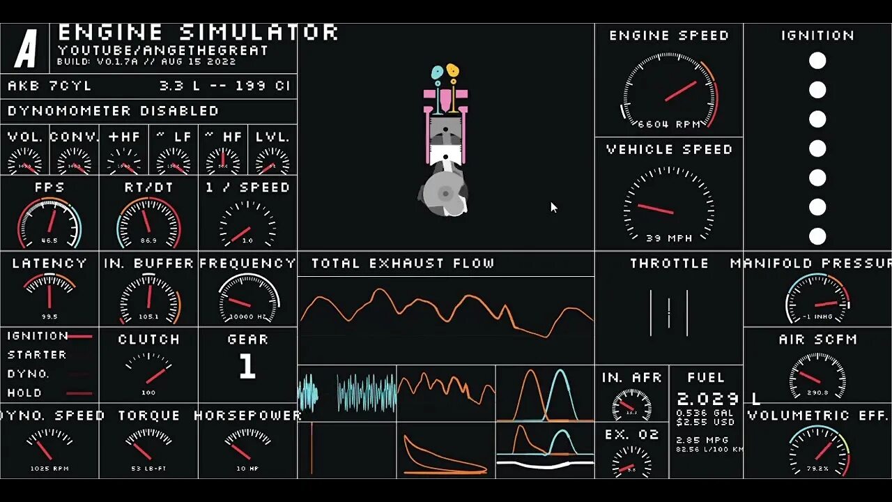 Lotus engine simulation. 5. Engine simulator. Симулятор ракеты в космосе. Engineers simulator.