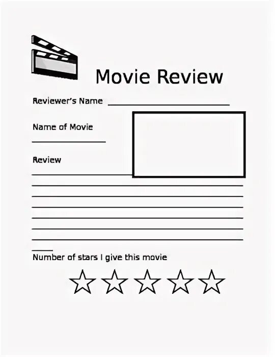 Review worksheet. Movie Review Worksheet.
