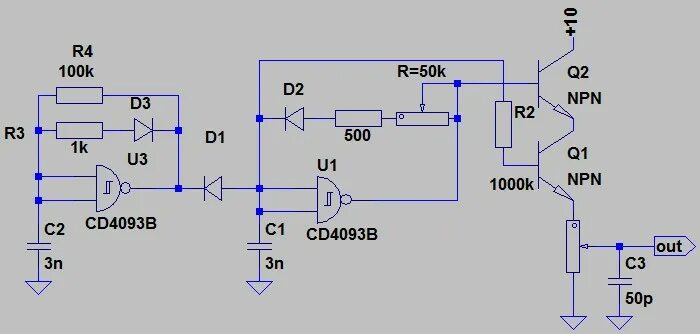 Микросхема cd4093 описание и схема включения Hef4093Bt datasheet: HEF4093BT,653, Четыре логических элемента 2И-НЕ" с триггера