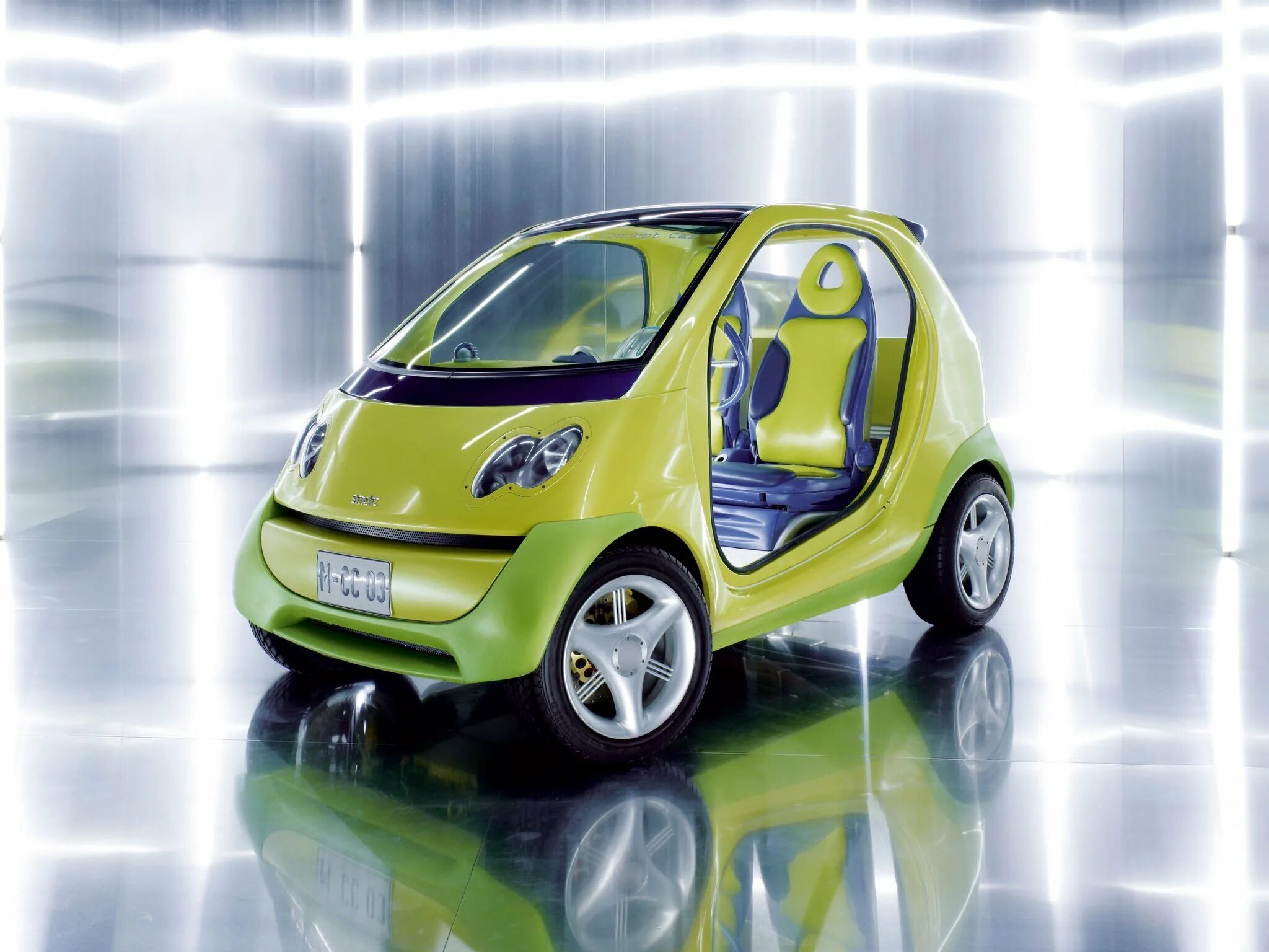 Smart Fortwo Concept. Машины - мини. Двухместная машина. Маленькая машина. Включи мини машина