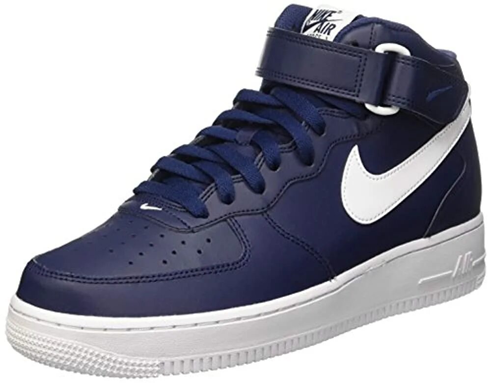 Купить найк форс мужские. Найк АИР Форс 1 синие. Найк АИР Форс 1 МИД. Nike Air Force 1 Mid Navy. Nike Air Force 1 синие.