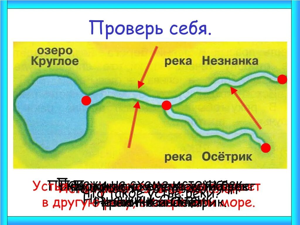 Части реки 2 класс. Озеро части реки. Части реки схема. Части реки окружающий мир. Река выходит из озера