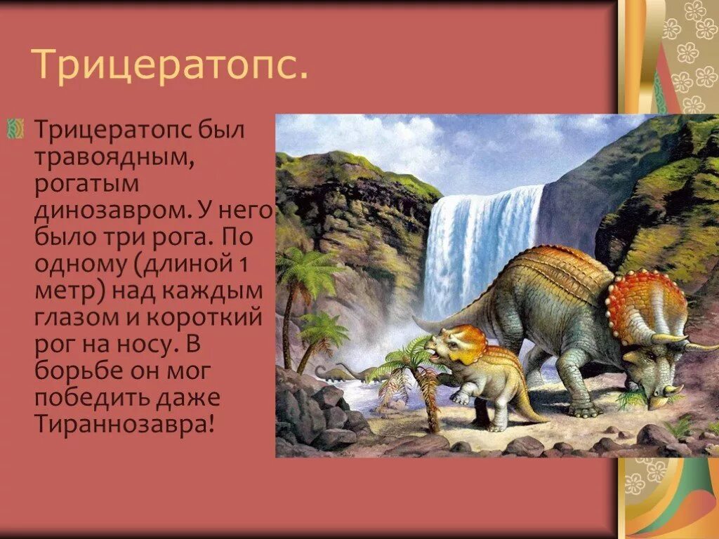 Трицератопс презентация. Травоядные динозавры. Динозавр Трицератопс. Трицератопс доклад. Рассказ про динозавров для 1 класса