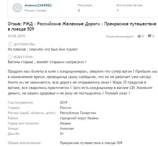 Отзыв о железной дороги. Отзыв о поездке в поезде.