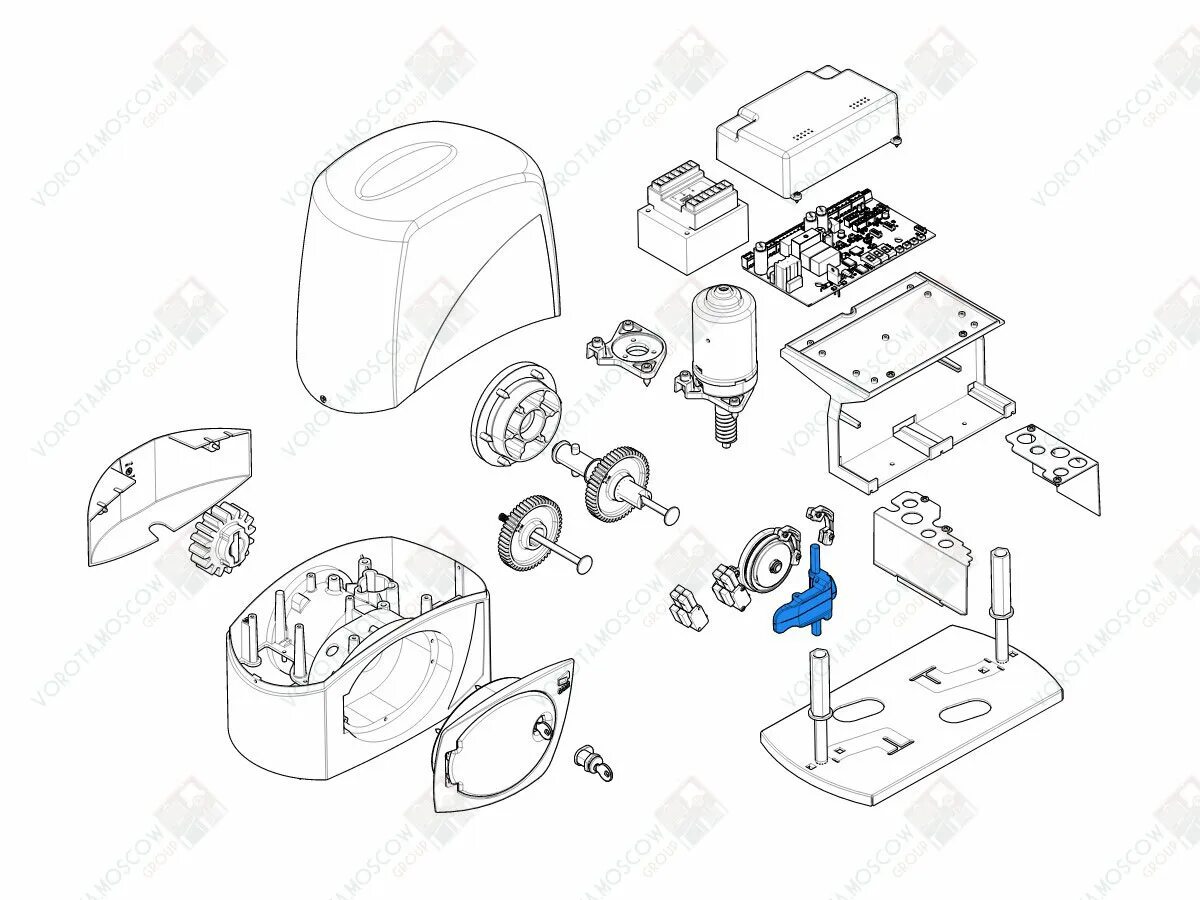 Откатные ворота came BX-243 шестерня. Came 119rir486: комплект кулачков микровыключателей Cat (x/x24), ver (600/700). Механизм разблокировки BX-243 (арт119ribx045). Привод came BX 68.