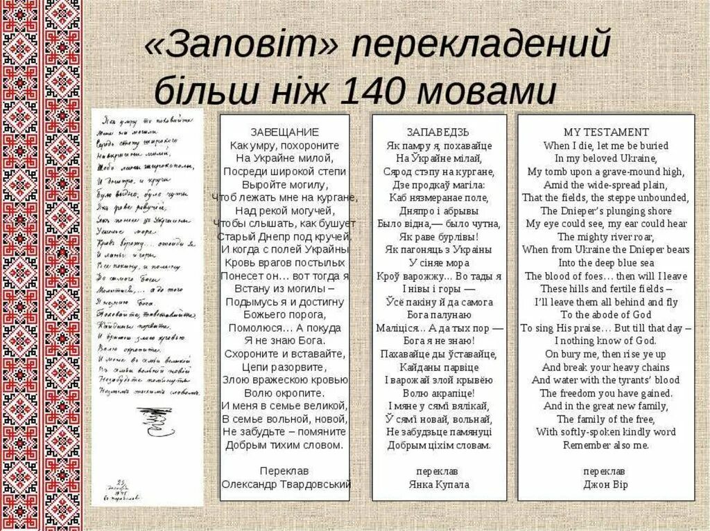 Похороните на украйне милой. Заповіт Шевченко. Саповт Тараса Шевченко. Заповіт т Шевченко.