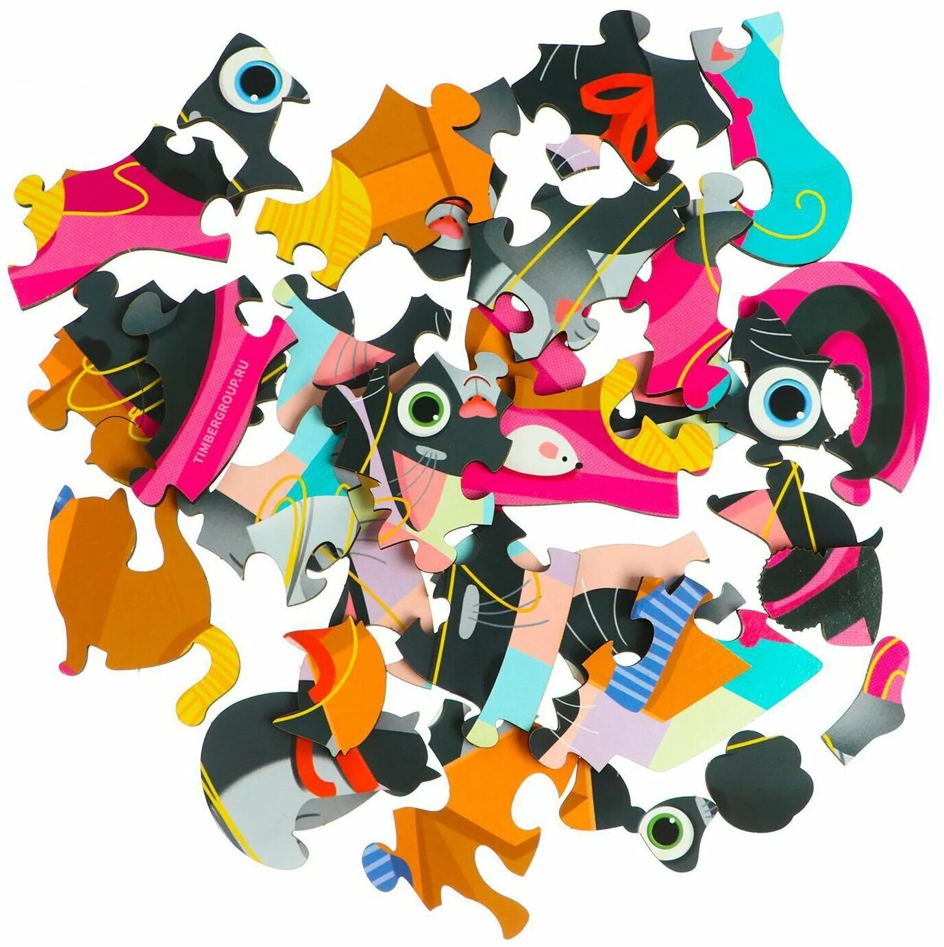 фабрика мастер игрушекig0704 фигурный пазл "прятки-котятки" 34 элемента. игрушка котятки прятки. интерактивные игрушки для котов. игра в прятки с кошкой. Cat teaser.