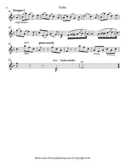 Violin sheet