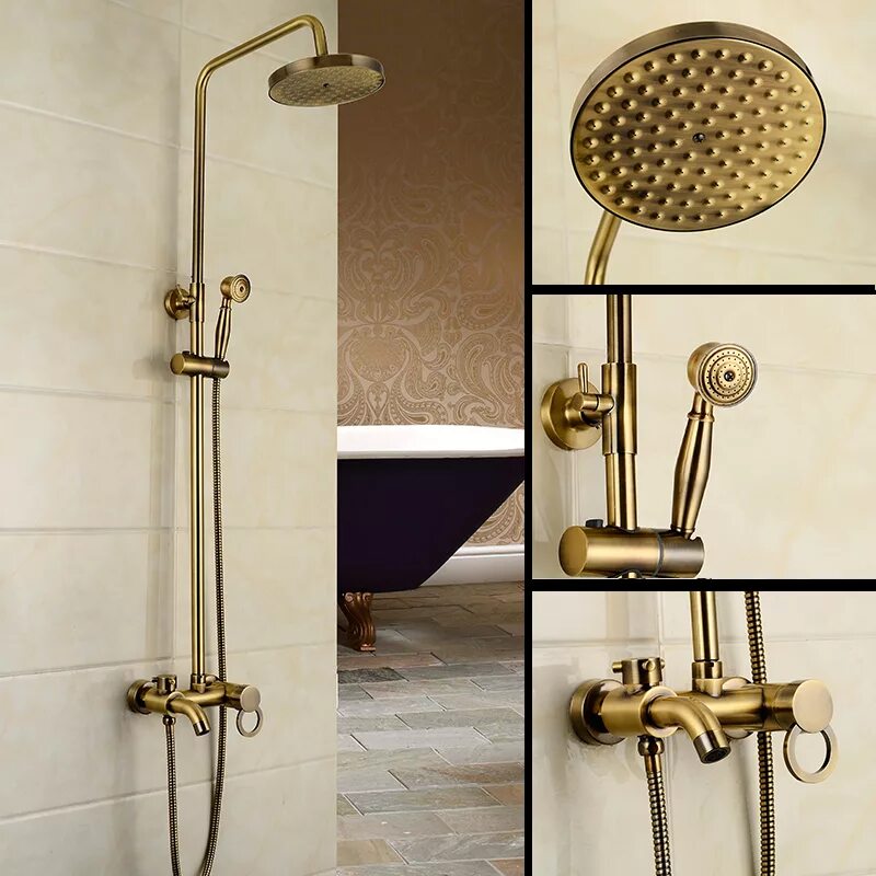 Душевой смеситель антик бронза. Смеситель для душа - Bathroom taps tono 100190680 Copper. Смеситель настенный антик бронза. BRIMIX душевая система бронза. Смеситель для душа латунный