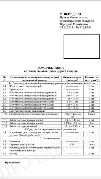 Приказ о комплектации аптечек. Приказы Министерства здравоохранения ДНР. Приказ о комплектации аптечек для оказания первой. Приказ о комплектации аптечек на предприятии.