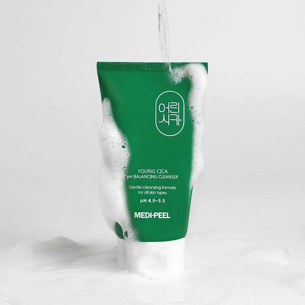 Cica cleanser. Medi-Peel young cica PH Balancing Cleanser. Medi-Peel young cica Cleanser 120ml. Medi Peel пенка успокаивающая. Medi-Peel успокаивающая пенка для умывания на основе центеллы.