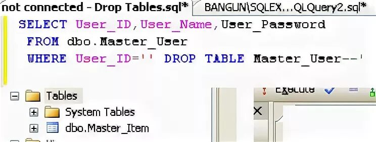 Drop user