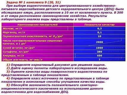 Оценка поверхностных вод