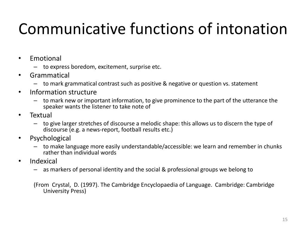 Communication functions