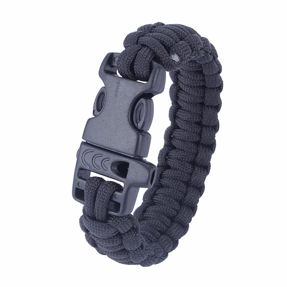 Паракордовый браслет выживания. Survival Rope Paracord Bracelet. Боевой браслет. Армейский браслет