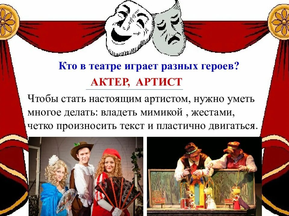 Профессии людей театра